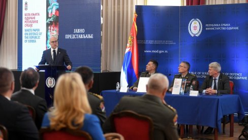 BITAN DOKUMENT ZA SISTEM ODBRANE: Ministar Vučević prisustvovao predstavljanju Bele knjige odbrane Republike Srbije BITAN DOKUMENT ZA SISTEM ODBRANE: Ministar Vučević prisustvovao predstavljanju Bele knjige odbrane Republike Srbije