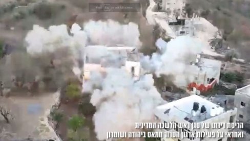 OVAKO JE UNIŠTENA KUĆA DRUGOG ČOVEKA HAMASA: Izraelci objavili snimak - Tvrde da su demolirali dom Saleha Arurija (VIDEO) OVAKO JE UNIŠTENA KUĆA DRUGOG ČOVEKA HAMASA: Izraelci objavili snimak - Tvrde da su demolirali dom Saleha Arurija (VIDEO)