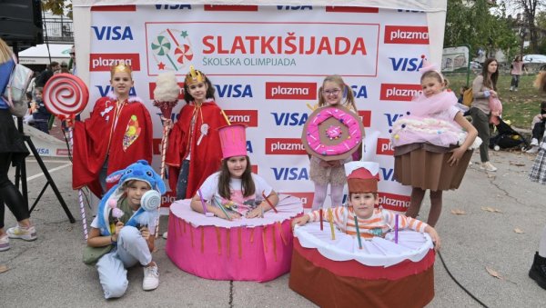 ОСВОЈИЛИ 100 КИЛОГРАМА СЛАТКИША: Ученици ОШ Краљ Петар Други Карађорђевић победници врачарске Слаткишијаде - школске Олимпијаде ОСВОЈИЛИ 100 КИЛОГРАМА СЛАТКИША: Ученици ОШ Краљ Петар Други Карађорђевић победници врачарске Слаткишијаде - школске Олимпијаде