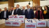 VUČEVIĆ PREDAO LISTU SNS-a: Aleksandar Vučić - Srbija ne sme da stane prikupila 92.637 potpisa podrške građana (FOTO)