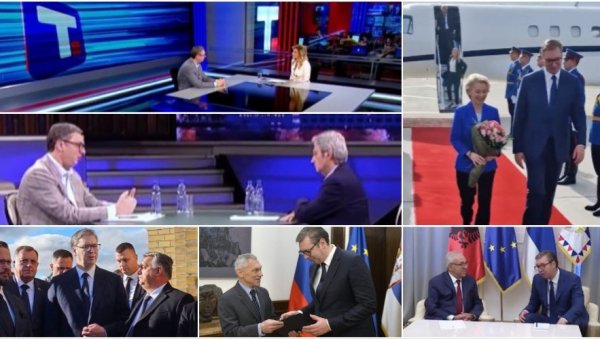 СРБИЈА ЈЕ МОЈА ЉУБАВ, А ГРАЂАНИ НАЈВЕЋА СНАГА: Погледајте како је изгледала радна недеља председника Вучића (ВИДЕО) СРБИЈА ЈЕ МОЈА ЉУБАВ, А ГРАЂАНИ НАЈВЕЋА СНАГА: Погледајте како је изгледала радна недеља председника Вучића (ВИДЕО)