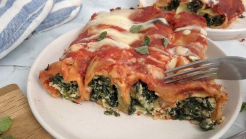 RUČAK ZA DANAS: Kaneloni sa spanaćem - italijansko jelo kojem je teško odoleti RUČAK ZA DANAS: Kaneloni sa spanaćem - italijansko jelo kojem je teško odoleti