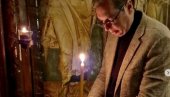 ОВДЕ УВЕК ДОБИЈЕМ НОВУ ЕНЕРГИЈУ И ПОСЕБНУ СНАГУ: Председник Вучић уочи одласка у Париз посетио манастир Поганово (ФОТО)