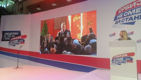 ВУЧИЋ ПОСЛАО СНАЖНУ ПОРУКУ ИЗ СМЕДЕРЕВА: Бескрајно вам хвала на огромној подршци, ви сте наша снага ВУЧИЋ ПОСЛАО СНАЖНУ ПОРУКУ ИЗ СМЕДЕРЕВА: Бескрајно вам хвала на огромној подршци, ви сте наша снага