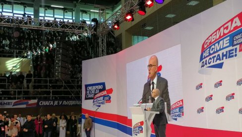 SAČUVAN JE MIR I STABILNOST, SADA VERUJEMO U POBEDE Vučević: Srbiji je vraćeno nacionalno dostojanstvo (VIDEO) SAČUVAN JE MIR I STABILNOST, SADA VERUJEMO U POBEDE Vučević: Srbiji je vraćeno nacionalno dostojanstvo (VIDEO)