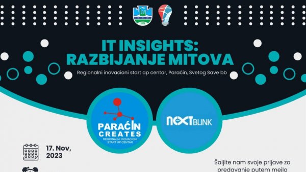 IT INSIGHTS – РАЗБИЈАЊЕ МИТОВА“: Атрактивни догађај у параћинском РИСЦ-у IT INSIGHTS – РАЗБИЈАЊЕ МИТОВА“: Атрактивни догађај у параћинском РИСЦ-у