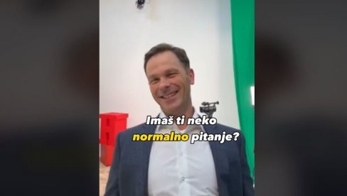 ЈЕ Л ИМАШ ТИ НЕКО НОРМАЛНО ПИТАЊЕ? Погледајте како смо насмејали министра Малог (ВИДЕО) ЈЕ Л ИМАШ ТИ НЕКО НОРМАЛНО ПИТАЊЕ? Погледајте како смо насмејали министра Малог (ВИДЕО)