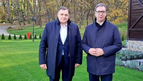 ВУЧИЋ НА ЈУТАРЊЕМ САСТАНКУ СА ДОДИКОМ: Разговори о важним темама, у плану изградња меморијалних центара посвећених јасеновачким жртвама ВУЧИЋ НА ЈУТАРЊЕМ САСТАНКУ СА ДОДИКОМ: Разговори о важним темама, у плану изградња меморијалних центара посвећених јасеновачким жртвама