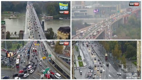 POTPUNI KOLAPS U BEOGRADU: Gužve na mostovima, saobraćaj jedva da funkcioniše POTPUNI KOLAPS U BEOGRADU: Gužve na mostovima, saobraćaj jedva da funkcioniše