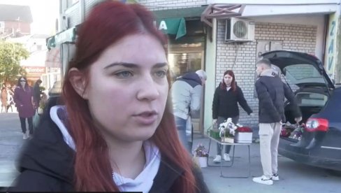 СРБИЈА У СУЗАМА: Девојка продаје цвеће са свог пунолетства