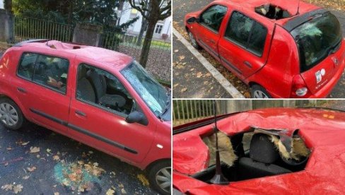 NEVEROVATAN PRIZOR IZ STRAZBURA: Meteorit pao na automobil i napravio veliku štetu (FOTO/VIDEO) NEVEROVATAN PRIZOR IZ STRAZBURA: Meteorit pao na automobil i napravio veliku štetu (FOTO/VIDEO)