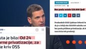 POLA MILIONA LJUDI OSTAVILI BEZ HLEBA, A SAD OBEĆAVAJU REINDUSTRIJALIZACIJU: Jovanović još jednom pokazao svoje licemerje (VIDEO)