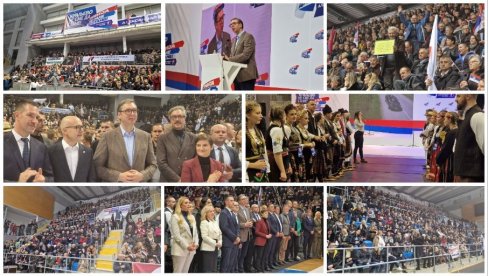 SNAŽNE PORUKE PREDSEDNIKA IZ KRALJEVA: Hala puna do poslednjeg mesta na mitingu liste „Aleksandar Vučić – Srbija ne sme da stane“ (FOTO/VIDEO SNAŽNE PORUKE PREDSEDNIKA IZ KRALJEVA: Hala puna do poslednjeg mesta na mitingu liste „Aleksandar Vučić – Srbija ne sme da stane“ (FOTO/VIDEO