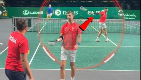 KAKAV POTEZ! Nole je VIRTUOZ i na zagrevanju - Kecmanović i Troicki u neverici, selektor pitao: Je l snimio neko? (VIDEO)