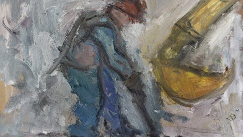 TRAGANJE ČOVEKA ZA SREĆOM: Slike Nikole Milekića u Galeriji 73 TRAGANJE ČOVEKA ZA SREĆOM: Slike Nikole Milekića u Galeriji 73
