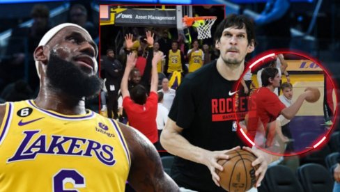 KRALJ OSTAO KRATAK: Lebron hteo da izblokira Bobija Marjanovića - na kraju se sam nasmejao na svoj pokušaj (VIDEO) KRALJ OSTAO KRATAK: Lebron hteo da izblokira Bobija Marjanovića - na kraju se sam nasmejao na svoj pokušaj (VIDEO)