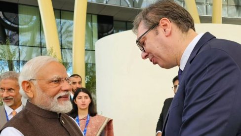 PONOVIO SAM POZIV DA POSETI SRBIJU: Vučić se susreo sa premijerom Indije u Dubaiju (FOTO)