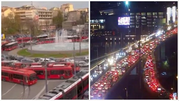 СТОЈЕ ТРОЛЕЈБУСИ НА СЛАВИЈИ: Поподевни шпиц и петак донели муке Београђанима, возила миле на ауто-путу и Газели (ФОТО/ВИДЕО) СТОЈЕ ТРОЛЕЈБУСИ НА СЛАВИЈИ: Поподевни шпиц и петак донели муке Београђанима, возила миле на ауто-путу и Газели (ФОТО/ВИДЕО)