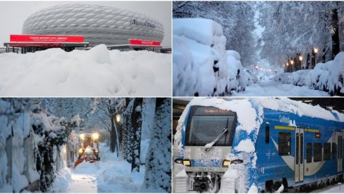 NEVEROVATNI PRIZORI U MINHENU: Sneg paralisao Nemačku, sve stoji pod belim pokrivačem (FOTO) NEVEROVATNI PRIZORI U MINHENU: Sneg paralisao Nemačku, sve stoji pod belim pokrivačem (FOTO)