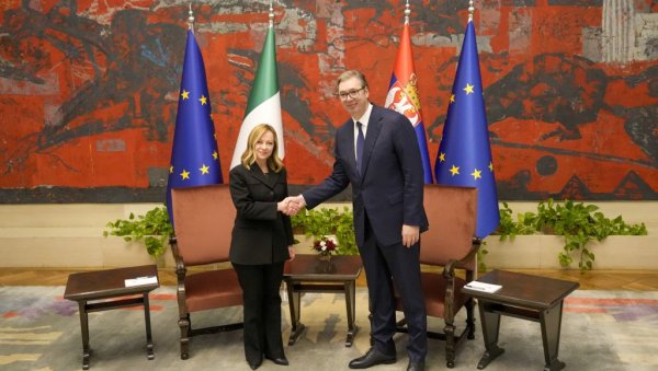 МЕЛОНИЈЕВА СТИЖЕ У СРБИЈУ: Председник Вучић најавио нову важну посету нашој земљи МЕЛОНИЈЕВА СТИЖЕ У СРБИЈУ: Председник Вучић најавио нову важну посету нашој земљи