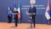 ВУЧИЋ О ПЛОДОНОСНОЈ САРАДЊИ СРБИЈЕ И ИТАЛИЈЕ: Ниво робне размене је 4,6 милијарди евра ВУЧИЋ О ПЛОДОНОСНОЈ САРАДЊИ СРБИЈЕ И ИТАЛИЈЕ: Ниво робне размене је 4,6 милијарди евра
