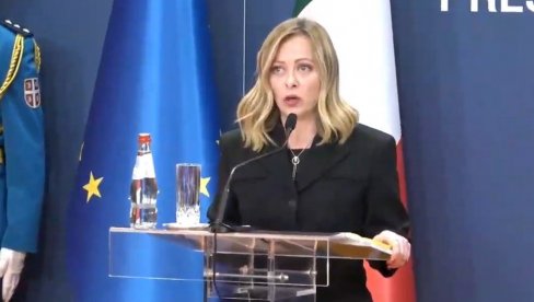MELONI POHVALILA SRBIJU: Izuzetni ekonomski rezultati Vučića, bićemo uz vas na evropskom putu MELONI POHVALILA SRBIJU: Izuzetni ekonomski rezultati Vučića, bićemo uz vas na evropskom putu