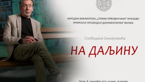 „NA DALJINU“ U DOBA PANDEMIJE: Projekcija dokumentarnog filma u NB Stefan Prvovenčani „NA DALJINU“ U DOBA PANDEMIJE: Projekcija dokumentarnog filma u NB Stefan Prvovenčani