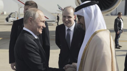 EMIRATI GLAVNI PARTNER U ARAPSKOM SVETU Putin u Abu Dabiju: Odnosi Rusije i UAE na izvanredno visokom nivou EMIRATI GLAVNI PARTNER U ARAPSKOM SVETU Putin u Abu Dabiju: Odnosi Rusije i UAE na izvanredno visokom nivou