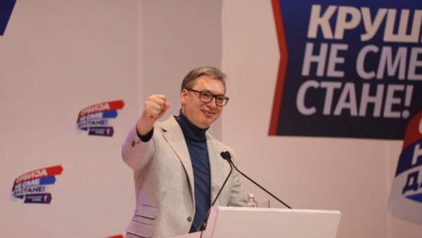 МОЋНА ПОРУКА ПРЕДСЕДНИКА: Вучић - Србија хоће напред, хоће победу! МОЋНА ПОРУКА ПРЕДСЕДНИКА: Вучић - Србија хоће напред, хоће победу!