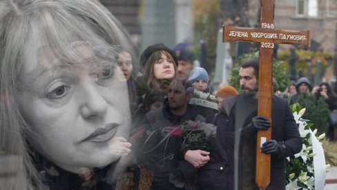 VOLIM TE MAMA... Potresne scene na sahrani Jelene Paunović - ćerka u suzama ispraća glumicu (FOTO) VOLIM TE MAMA... Potresne scene na sahrani Jelene Paunović - ćerka u suzama ispraća glumicu (FOTO)
