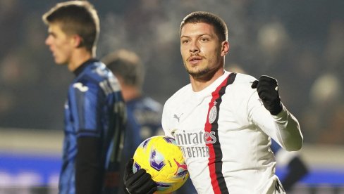 POKAZAĆU JA NAVIJAČIMA... Luka Jović posle novog gola za AC Milan