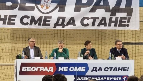 СРБИЈА НЕ СМЕ ДА СТАНЕ: Састанак Градског одбора СНС бројнији од централних конвенција опозиције (ФОТО)