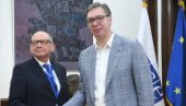 NA PREDSTOJEĆIM IZBORIMA GLAS NARODA ĆE POKAZATI JASAN PUT SRBIJE: Predsednik Vučić sastao se sa predstavnicima misije ODIHR-a (FOTO)