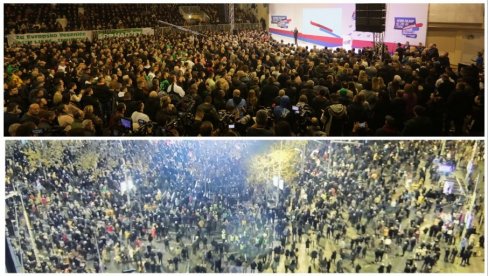 VIŠE LJUDI U PAZARU NEGO NA TRGU U BEOGRADU: Kako je izledao miting liste Srbija ne sme da stane, a kako miting Srbija protiv nasilja VIŠE LJUDI U PAZARU NEGO NA TRGU U BEOGRADU: Kako je izledao miting liste Srbija ne sme da stane, a kako miting Srbija protiv nasilja