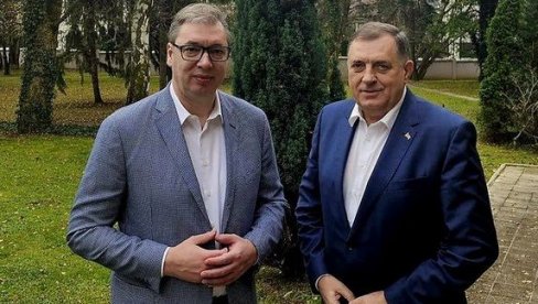 VUČIĆ DANAS SA DODIKOM: Razgovor o Saboru koji će biti održan 8. juna