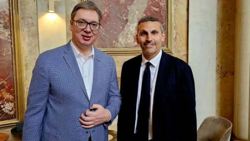 VUČIĆ SA HALDUNOM EL MUBARAKOM: Bilo bi dobro da oni na žrebu dobiju neke druge timove (FOTO)