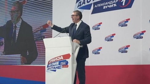 VUČIĆ: Ja vas molim sve vas dragi ljudi, uz posebnu zahvalnost ženama i majkama da izađete na izbore