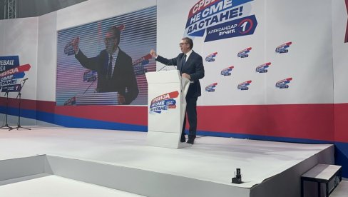 VUČIĆ ODLUČNIJI NEGO IKADA: Ne damo im da vrate Srbiju u prošlost (VIDEO)