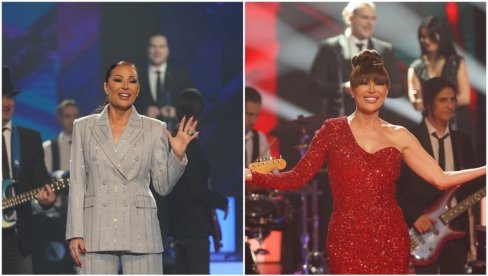 SUVA ELEGANCIJA: Ceca Ražnatović zablistala na snimanju novogodišnjeg programa RTS-a (FOTO)