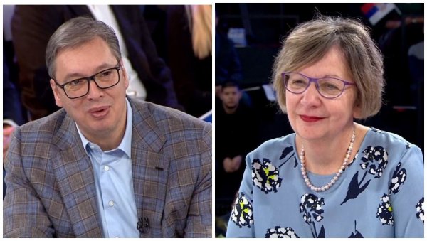 ПРОФЕСОРКА ИМАЛА МОЛБУ ЗА ВУЧИЋА, ОН ОДГОВОРИО: Даћу све од себе да урадимо све што можемо по том питању ПРОФЕСОРКА ИМАЛА МОЛБУ ЗА ВУЧИЋА, ОН ОДГОВОРИО: Даћу све од себе да урадимо све што можемо по том питању