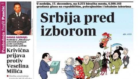 IZBORNA TIŠINA ZA ŠOLAKOVE MEDIJE MRTVO SLOVO NA PAPIRU: Naslovnica lista Danas dokazuje ponovno kršenje zakona IZBORNA TIŠINA ZA ŠOLAKOVE MEDIJE MRTVO SLOVO NA PAPIRU: Naslovnica lista Danas dokazuje ponovno kršenje zakona