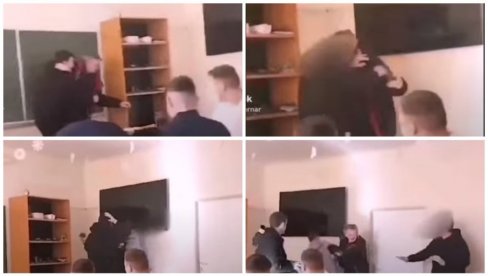 (UZNEMIRUJUĆ SNIMAK) PROZVALI GA ČETNIČKIM VOJVODOM: Tuča profesora i učenika u zagrebačkoj srednjoj školi, krv po učionici (VIDEO) (UZNEMIRUJUĆ SNIMAK) PROZVALI GA ČETNIČKIM VOJVODOM: Tuča profesora i učenika u zagrebačkoj srednjoj školi, krv po učionici (VIDEO)
