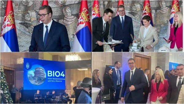 СВЕЧАНО ОБЕЛЕЖЕН ПОЧЕТАК ИЗГРАДЊЕ БИО4 КАМПУСА: Вучић - Не постоји ништа важније од улагања у образовање и будућност наше деце (ВИДЕО) СВЕЧАНО ОБЕЛЕЖЕН ПОЧЕТАК ИЗГРАДЊЕ БИО4 КАМПУСА: Вучић - Не постоји ништа важније од улагања у образовање и будућност наше деце (ВИДЕО)