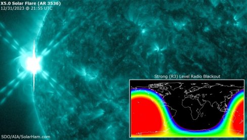 NAJVEĆA ERUPCIJA NA SUNCU: Moguće smetnje u signalima i pojačanje polarne svetlosti NAJVEĆA ERUPCIJA NA SUNCU: Moguće smetnje u signalima i pojačanje polarne svetlosti