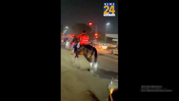 ШТА ЋУ, ЧЕКАО САМ САМО ТРИ САТА: Достављач хране зајахао коња како би људима донео храну (ВИДЕО) ШТА ЋУ, ЧЕКАО САМ САМО ТРИ САТА: Достављач хране зајахао коња како би људима донео храну (ВИДЕО)