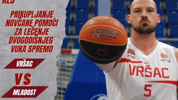 КОШАРКАШИ ВРШЦА ИГРАЈУ ЗА ВУКА: Меч против земунске Младости посветили малом суграђанину КОШАРКАШИ ВРШЦА ИГРАЈУ ЗА ВУКА: Меч против земунске Младости посветили малом суграђанину