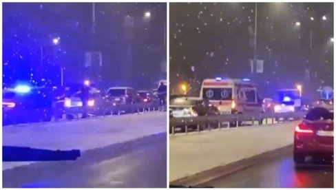 IMA POVREĐENIH U LANČANOM SUDARU KOD ARENE? Saobraćajna nesreća na Novom Beogradu, stvaraju se zastoji (VIDEO)