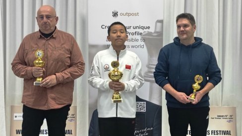 KINEZ JIANG NAJVEĆE IZNENAĐENJE: Završen zimski šahovski festival u Paraćinu KINEZ JIANG NAJVEĆE IZNENAĐENJE: Završen zimski šahovski festival u Paraćinu