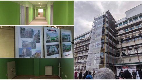 NOVOSTI NA LICU MESTA: Pogledajte kako teku radovi na renoviranju porodilišta Opšte bolnice u Vranju (FOTO)