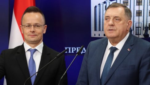 MAĐARSKA POMAŽE PRIVREDU SRPSKE: U Banjaluci predsednik RS Milorad Dodik primio ministra Petera Sijarta